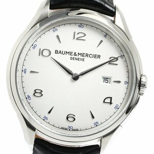 ボーム＆メルシェ Baume & Mercier M0A10419/65846 クリフトン デイト クォーツ メンズ 箱付き_801254