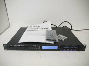 318 TASCAM CD-500 タスカム 業務用CDプレーヤー CDデッキ リモコン RC-500/取説付 CDプレーヤー