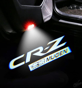 ◆CR-Z投影ウェルカムライト◆ カーテシライト 2個セット 自動車 バルブ LED ホンダ 簡単設置 無限 ドレスアップ クール オシャレ