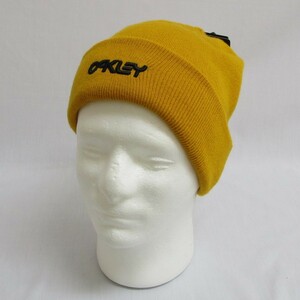 オークリー ビーニー FOS900256-5AA アンバーイエロー B1B Logo Beanie★送料無料 OAKLEY ロゴ ニットキャップ ニット帽 リバーシブル