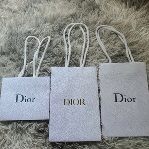 Dior ショッパー ディオール 紙袋 ショップ袋 クリスチャンディオール 白 まとめ売り