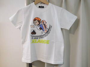 X-LARGE エクストララージ XLARGE Kids スケボーファニーゴリラ 半袖Tシャツ 白130 キッズ 人気商品 送料￥230～ 値下げしました！