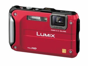 パナソニック デジタルカメラ LUMIX FT3 スパーキーレッド DMC-FT3-R(中古品)