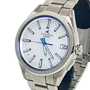 CASIO/カシオ オシアナス OCW-T200S-7AJF 腕時計 ステンレススチール ソーラー電波 シルバー青文字盤 メンズ