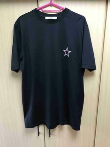 正規 17SS Givenchy ジバンシィ ジバンシー スター 星 プリント Tシャツ 黒×ピンク星 XS ■品番 17X7743488