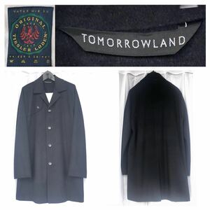 アルパカ混★ローデンウール・チェスターコート / TOMORROWLAND NAVY M★ORIGINAL TIROLER LODEN/トゥモローランド/ネイビー ガンパッチ 紺