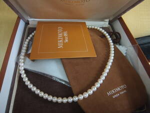 美品 MIKIMOTO ミキモト アコヤ真珠 約6㎜ 