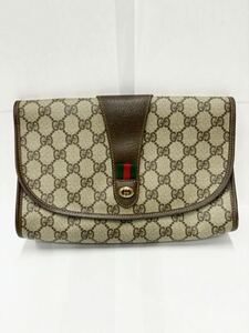 GUCCI グッチ オールドグッチ セカンドバッグ GG柄 クラッチバッグ GGスプリーム PVC 