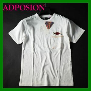 ADPOSION半袖 クルーネック Tシャツ S 白