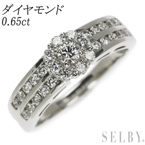 Pt950 ダイヤモンド リング 0.65ct 新入荷 出品1週目 SELBY