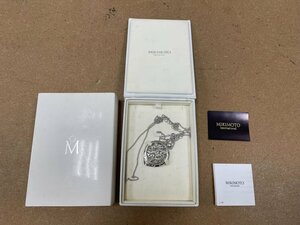 【J56212】MIKIMOTO　ミキモト　ペンダントルーペ　ネックレス　元箱付　中古品
