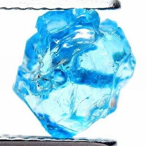 【世界の原石:ブルージルコン 3.35ct:3123】非加熱 マダガスカル産 Natural Blue Zircon Rough 鉱物 宝石 標本 jewelry Madagascar