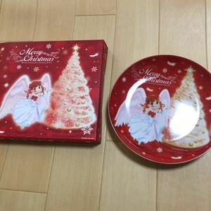 不二家 クリスマス皿　ペコちゃん　天使　未使用品　　クリスマスプレート　食器