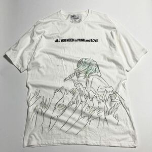  BiSH ☆ セントチヒロ チッチ アイドル シャウト プリント Tシャツ XXL 人気 希少 パンクバンド ライブ 音楽 ミュージック■SAP174