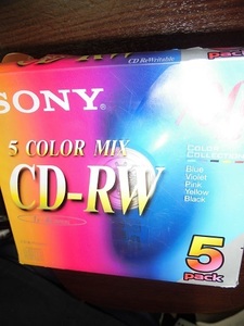 ソニー CD-RWメディア 　1-4倍速 10mmケース 5枚パック 5CDRW700EX 新品　
