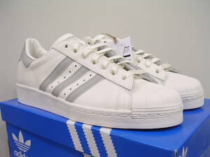 新品 Rマークロゴ adidas SUPERSTAR 82 白灰 US11 29cm アディダス スーパースター GZ4837 クラウドホワイトXグレー