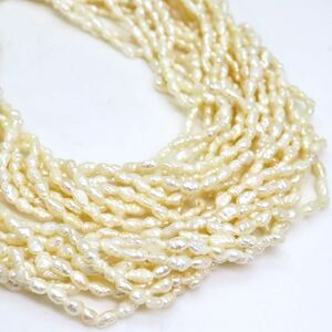 ＊本真珠10連ネックレス＊a 約53.6g 約57.0cm パール pearl necklace jewelry silver DA5/DA5