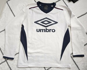 umbro アンブロ★ジュニア　サッカー　長袖　ロンT　練習着　140　白