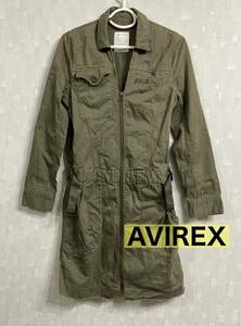 AVIREX アビレックス　ジャケット　ミリタリー　ヴィンテージ　長袖　ARMY ミリタリーコート レディース　S AVIREX MFG DLA100-87-C