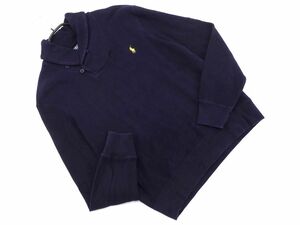 POLO RALPH LAUREN ポロ ラルフローレン ショールカラー プルオーバー sizeM/濃紺 ◇■ ☆ dlc6 メンズ