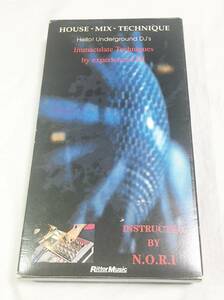 N.O.R.I　ハウス・ミックス・テクニック　HOUSE・MIX・TECHNIQUE　INSTRUCTED BY N.O.R.I　DJ N.O.R.I　VHS ビデオ　[匿名配送]