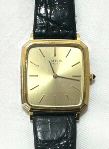 【中古品】(※動作未確認)セイコー　SEIKO　クレドール　腕時計　クオーツ　14K BACK ST.STEEL×カーフ　5930-5350【送料別】FW0494