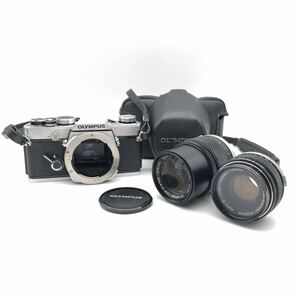 FN12136V【1000円スタート!!】OLYMPUS オリンパス OM-1 1:1.8 f=50mm 一眼レフ フィルムカメラ カメラ レンズ2点セット