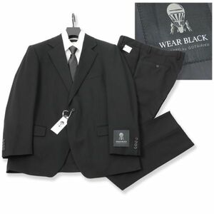 507 新品 ◇7.5万 gotairiku 五大陸 フォーマル 礼服 スーツ WEAR BLACK メンズ ウール ブラックスーツ オンワード AB6