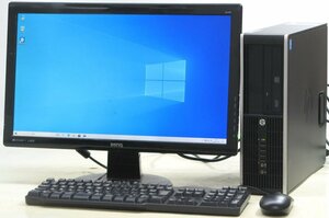 HP Compaq Pro 6300 SFF-3240 ■ 22インチ 液晶セット ■ i3-3240/DVDROM/DisplayPort/省スペース/Windows10 デスクトップ