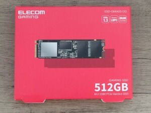 ELECOM GAMING ESD-GMIA0512G M.2 2280 PCIe Gen3×4 NVMe 1.3 512GB 【SSD】