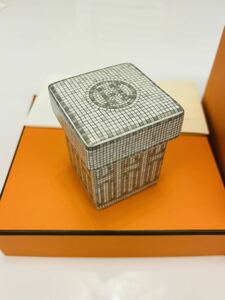 HERMES エルメス モザイク24 プラチナ　スモールボックス シュガーボックス　新品未使用　銀座店購入品　BOX