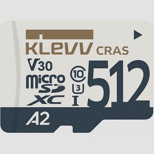 送料無料★KLEVV microSDXC 512GB UHS-I U3 V30 A2 4K対応 K512GUSD6U3-CA