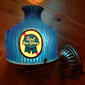 Pabst Blue Ribbon 壁掛け 照明 パブスト ビール ライト ランプ ヴィンテージ 60