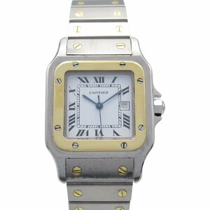 カルティエ サントス ガルベLM ブランドオフ CARTIER K18（イエローゴールド） 腕時計 K18/SS 中古 レディース