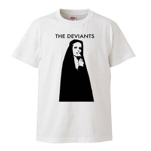 【Sサイズ 白Tシャツ】デヴィアンツ DEVIANTS ピンクフロイド pinkfloyd サイケデリック シドバレット LP CD レコード ミックファレン