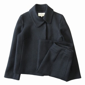 トラサルディ TRUSSARDI ウール セットアップ スーツ ジャケット スカート サイズ38/40 黒 ブラック レディース