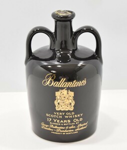 未開栓 古酒 バランタイン 17年 ベリーオールド 黒 陶器 750ml 1310g 43% Ballantine