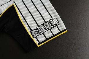 送料無料 生涯阪神 (白)そで、襟元に 刺繍 ワッペン 阪神 タイガース 応援 ユニフォームに
