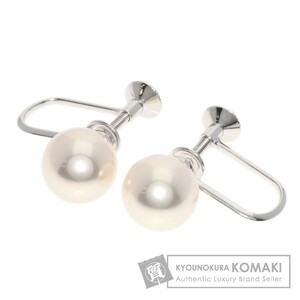 MIKIMOTO ミキモト アコヤパール 真珠 イヤリング K18ホワイトゴールド レディース 中古