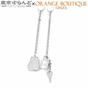 101719314 エルメス HERMES ケリークロシェット ピアス H221513Bv00 K18WG ダイヤモンド 130PD 総0.62ct レディース 仕上済