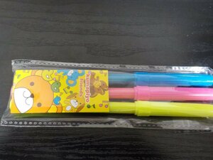 新品 　カラーペン　3本　切手可　クリックポスト発送可　ピンク　青　黄