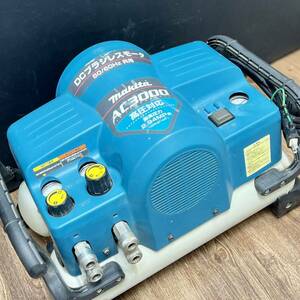 ジャンク マキタ エアコンプレッサ makita AC3000 常圧 高圧 エアーコンプレッサー 100V 50/60Hz 中古品 兵庫県姫路市発 B6