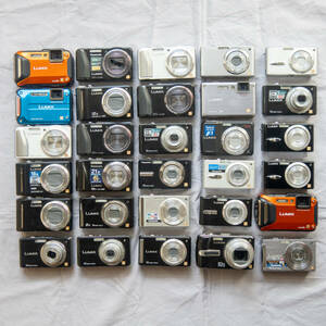 46 デジカメ ジャンク 30台 まとめ 纏め おまとめ 処分 未確認 大量 セット デジタルカメラ コンデジ 50台以下 Panasonic LUMIX ZS20 TZ7 