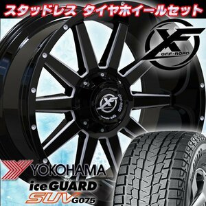 新品 20x10J ランクル100 ランクル200 LX LEXUS XF OFFROAD XF219 20インチ国産スタッドレスタイヤホイールセット YOKOHAMA 275/55R20