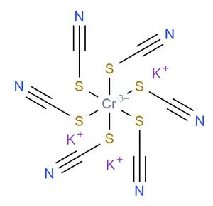 ヘキサチオシアナトクロム(III)酸三カリウム四水和物 99% 100g K3[Cr(SCN)6]・4H2O 無機化合物標本 ヘキサチオシアン化クロム酸カリウム