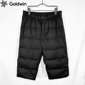 新品 未使用品◎GOLDWIN ゴールドウィン Side Open 3／5 Down Pants 黒 4 XL G53351 ダウン パンツ インナー // peak performance