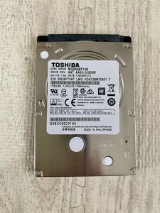 【状態:正常】HDD TOSHIBA MQ04ABF100 1000GB(1TB) 2.5インチ 厚さ7mm ①