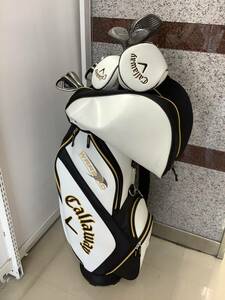 1525◆Callaway WARBIRD キャディバック 5W オデッセイ キャロウェイ SPALDING custom flite 3 ゴルフ用品 セット 中古品