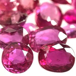 ☆天然ルビーおまとめ20ct☆m 裸石 宝石 コランダム ジュエリー 紅玉 jewelry corundum ruby ①