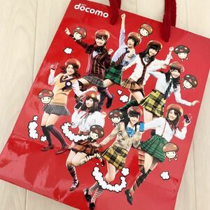 美品 レアAKB48 NTT ドコモ docomo ショップバック 紙袋 大島優子 柏木 由紀 高橋みなみ 渡辺麻友 横山由依 小嶋陽菜 篠田麻里子